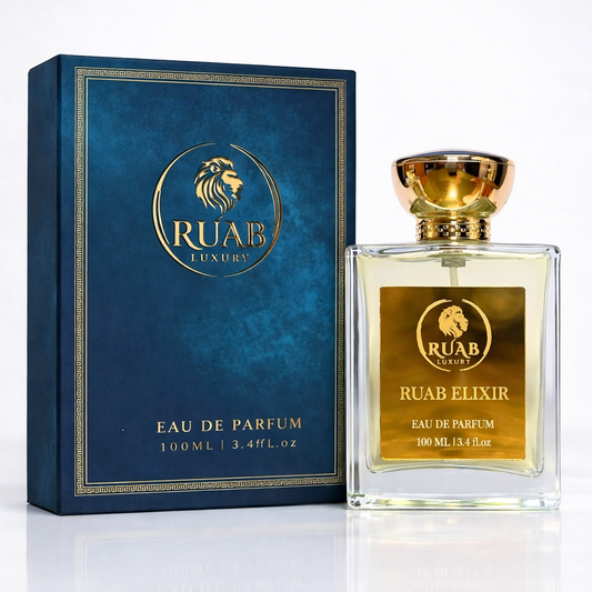 Ruab Elixir | Eau De Parfum 100ml | Woody, Spicy & Leathery Notes