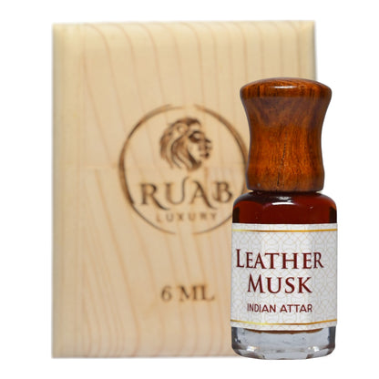 Leather Musk Attar | Handcrafted in Kannauj | Natural Indian Attar