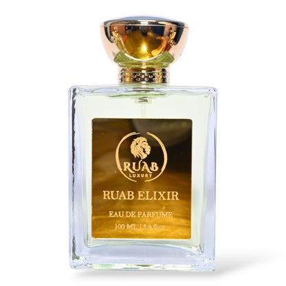 Ruab Elixir | Eau De Parfum 100ml | Woody, Spicy & Leathery Notes