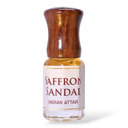 Saffron Sandal Attar | Handcrafted in Kannauj | Natural Indian Attar