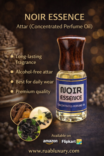 Noir Essence Attar | Handcrafted in Kannauj | Natural Indian Attar