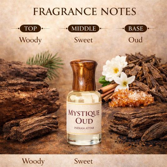 Mystique Oud Attar | Handcrafted in Kannauj | Natural Indian Attar
