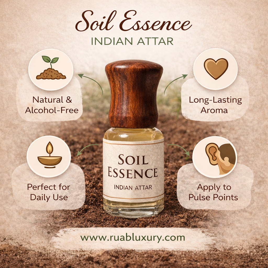 Soil Essence Attar | Mitti | Handcrafted in Kannauj | Natural Indian Attar