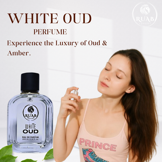 White Oud Perfume | Luxury Unisex Fragrance | Long Lasting | Premium Oud & Amber Notes | 100ml – RUAB LUXURY