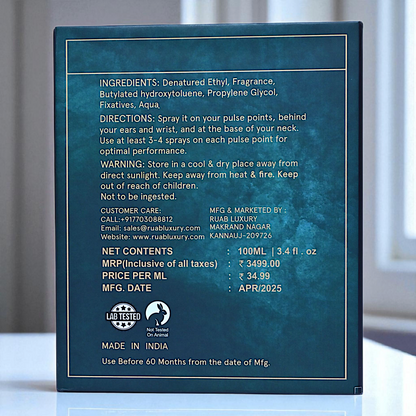 Leather Musk | Eau De Parfum – 100 ml | Premium Long Lasting Unisex Perfume