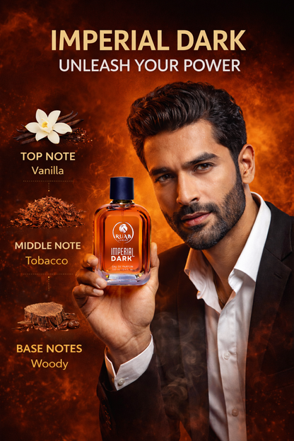 Imperial Dark Parfum |  EDP| 100ml | Vanilla, Tobacco & Woody Notes | Ruab Luxury